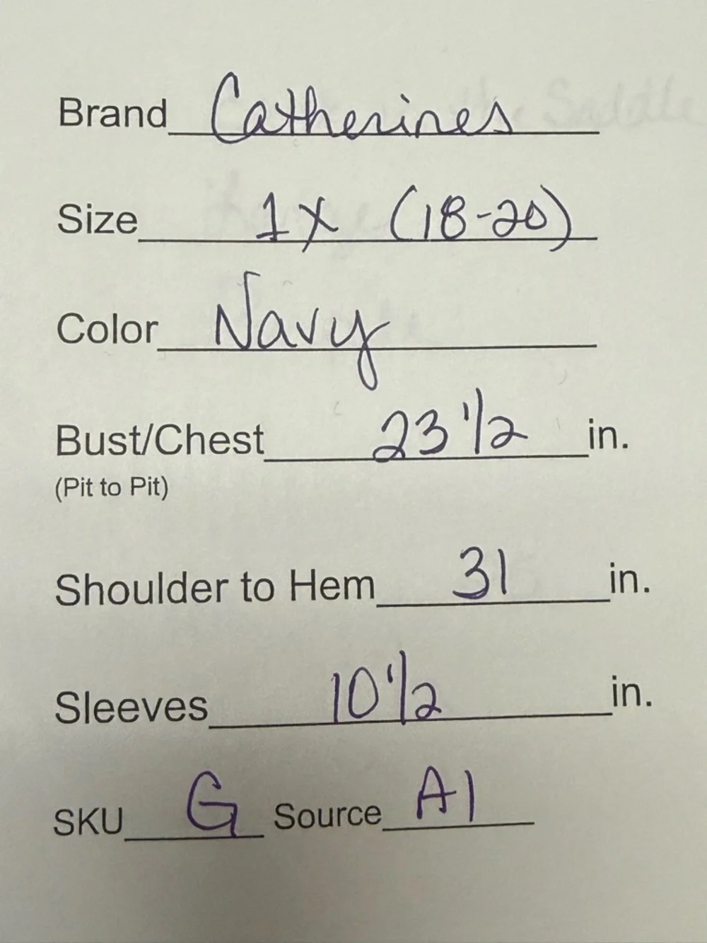 Catherines 1X Navy V Neck Graphic Tee Boho Stripe Print Plus Size Top - Picture 10 of 10